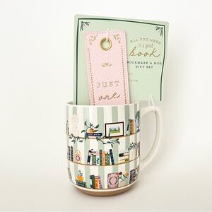 Sunday Morning Ceramics All You Need is a Good Book Mug & Bookmark Gift Set